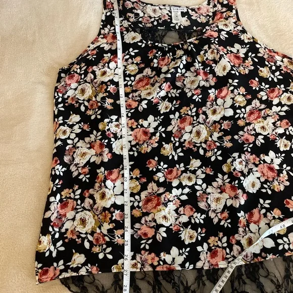 Libian Floral Sleeveless Top - Size 3X - Picture 9 of 10